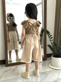ست تاپ شلوارک 😍 شیک ومجلسی🪷 تک رنگ🤎 جنس تاپ پنبه کبریتی کشسانی دارد ؛شلوارک لنینن با ضمانت کیفیت✅️ مناسب ۲ سال تا ۸ سال سایز۱🪻 قد تاپ ۳۳ پهنا ۲۰ قدشلوارک ۴۱ کمر ۲۲ باکشسانی ۳۳ سایز۲🪻قدتاپ ۳۶ پهنا ۲۲ قدشلوارک۴۴ کمر ۲۴ با کشسانی ۳۴ سایز۳🪻قدتاپ ۳۸ پهنا ۲